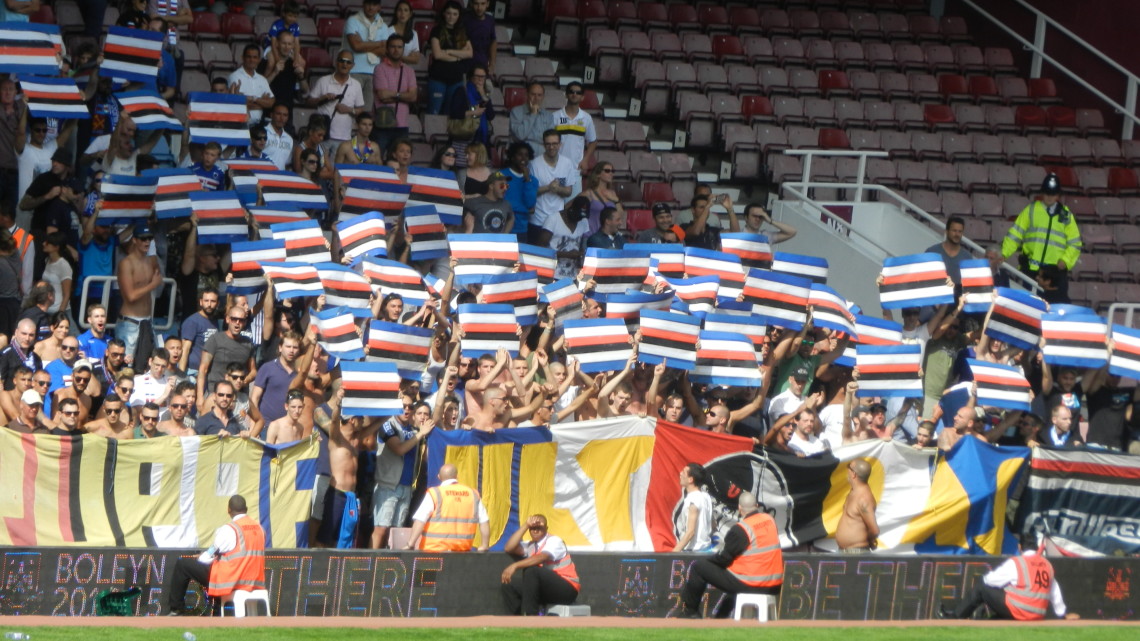 WEST HAM V SAMPDORIA, amichevole 2014