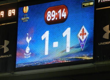 Tottenham v Fiorentina, 2014/15