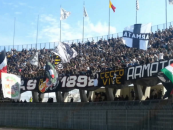 Ascoli-Latina, niente striscioni e 10′ senza tifo