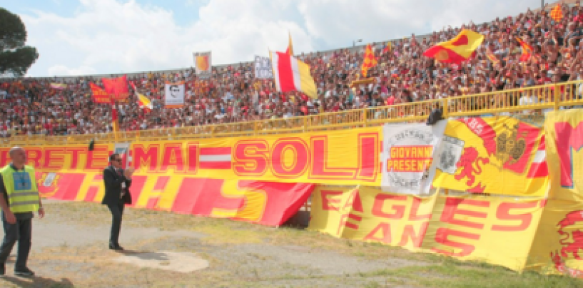 Catanzaro, gli Ultras ’73 accolgono Noto