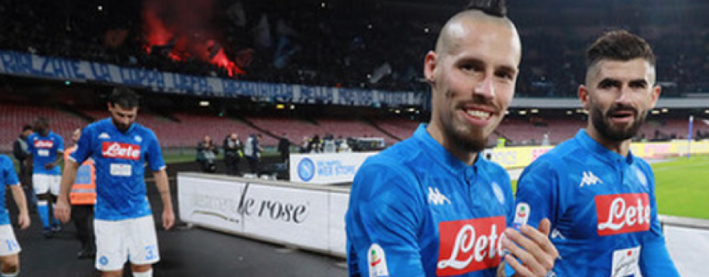 Hamsik, brindisi con la Curva B