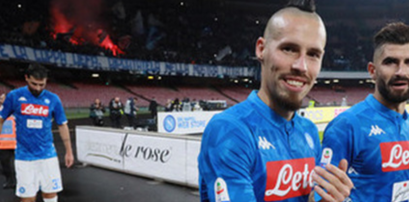 Hamsik, brindisi con la Curva B