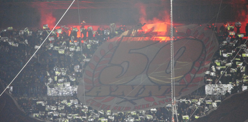 Curva Sud Milan, gran festa per il mezzo secolo