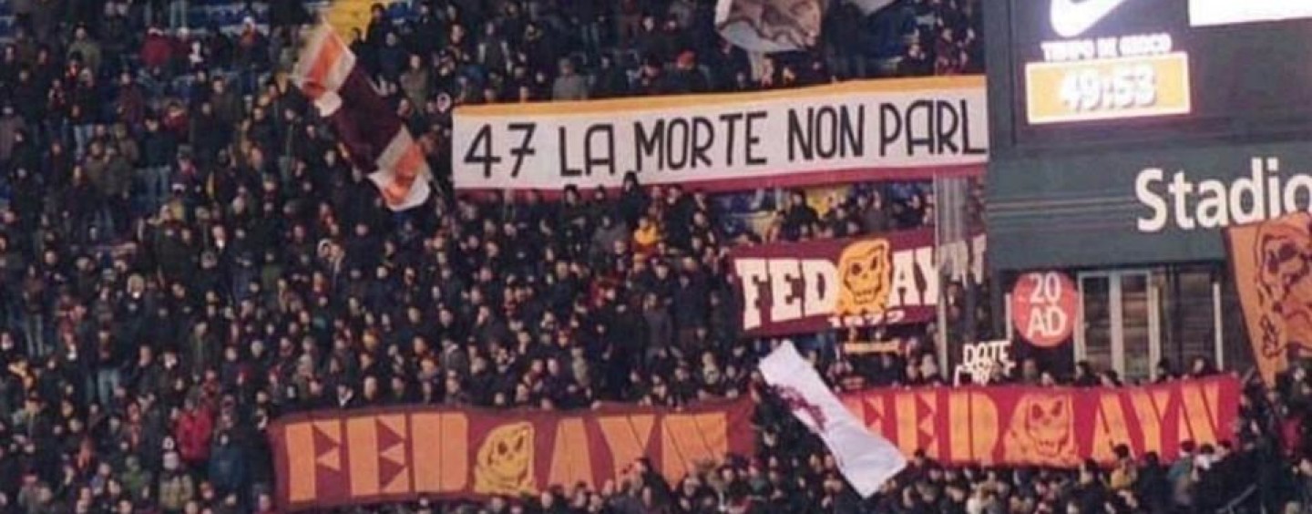 Roma, i Fedayn “spengono” 48 candeline: il gruppo ultras dal 1972 nella Sud giallorossa